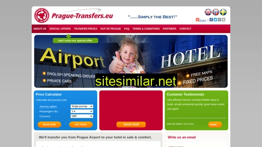 Prague-transfers similar sites