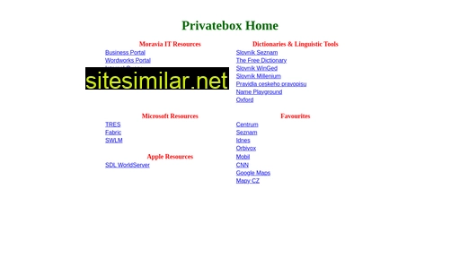 privatebox.eu alternative sites
