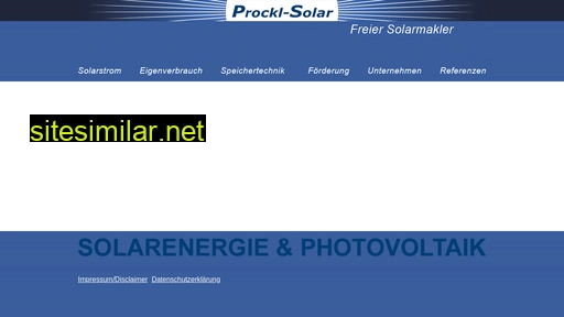 prockl-solar.eu alternative sites