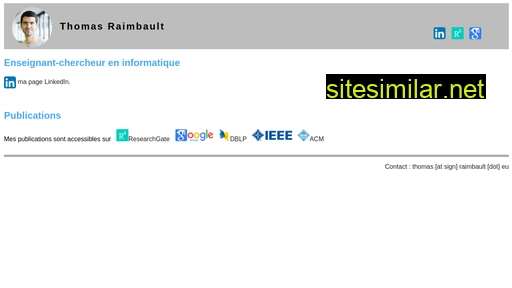 raimbault.eu alternative sites