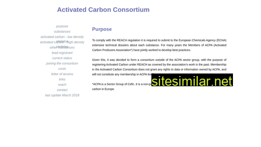 Reachactivatedcarbon similar sites