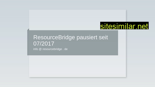 resource-bridge.eu alternative sites