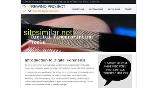 rewindproject.eu alternative sites