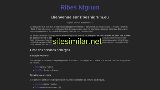 Ribesnigrum similar sites