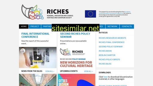riches-project.eu alternative sites