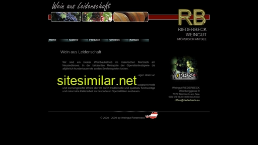 riederbeck.eu alternative sites