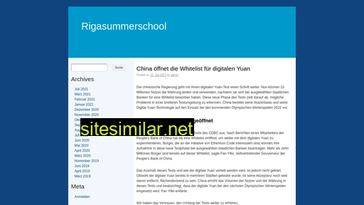 Rigasummerschool similar sites