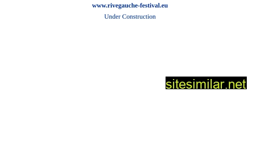 rivegauche-festival.eu alternative sites