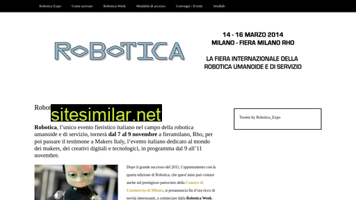 roboticaexpo.eu alternative sites
