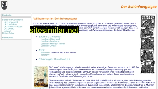 Schoenhengstgau similar sites