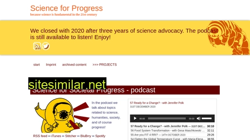 scienceforprogress.eu alternative sites