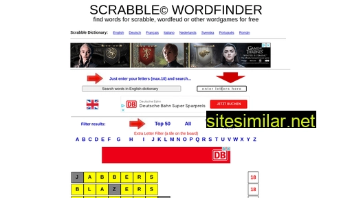 scrabblewordfinder.eu alternative sites