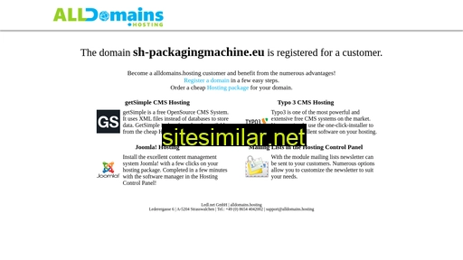 Sh-packagingmachine similar sites