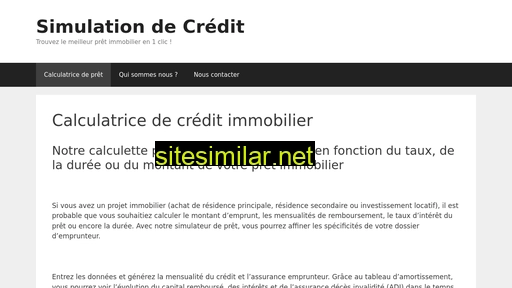 Simulation-de-credit similar sites