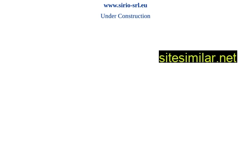 sirio-srl.eu alternative sites