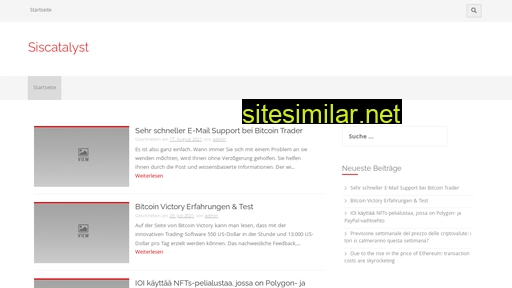 siscatalyst.eu alternative sites