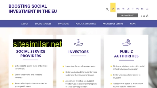 socialinvestment.eu alternative sites