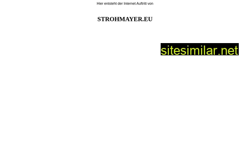 strohmayer.eu alternative sites