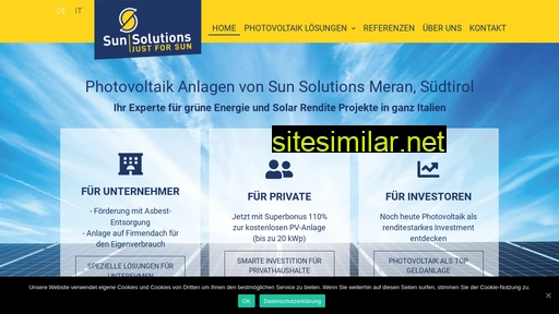 Sun-solutions similar sites
