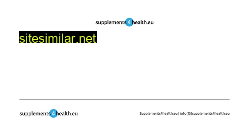 Supplements4health similar sites