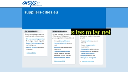 suppliers-cities.eu alternative sites