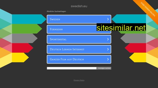 Swedish similar sites