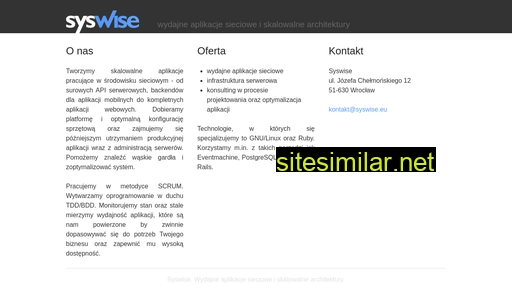 syswise.eu alternative sites