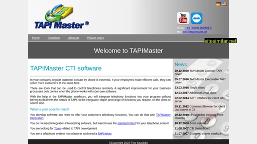 tapimaster.eu alternative sites