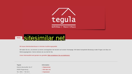 tegula-wohnbau.eu alternative sites