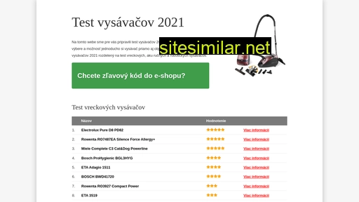 test-vysavacov.eu alternative sites