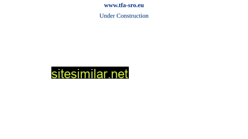tfa-sro.eu alternative sites