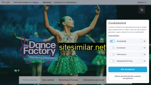 Thedancefactory similar sites