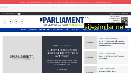 theparliamentmagazine.eu alternative sites