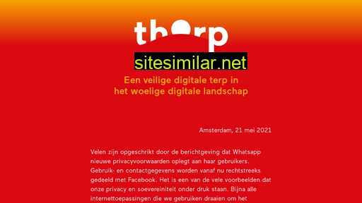 thorp.eu alternative sites