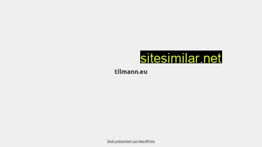tilmann.eu alternative sites