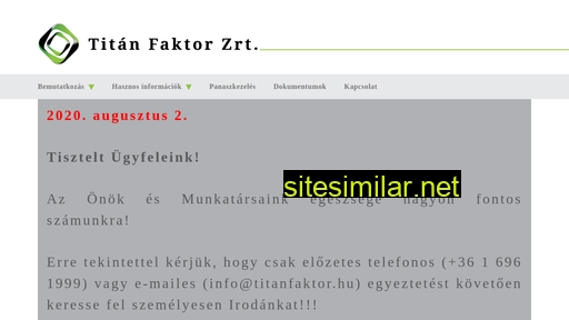 titanfaktor.eu alternative sites