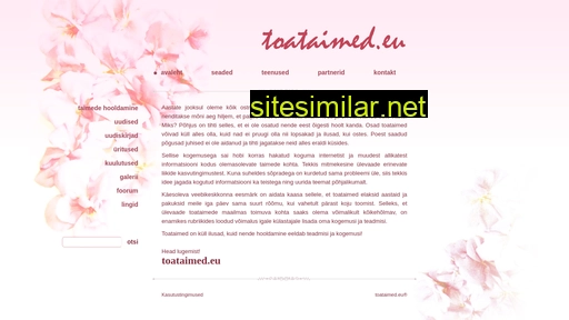 toataimed.eu alternative sites