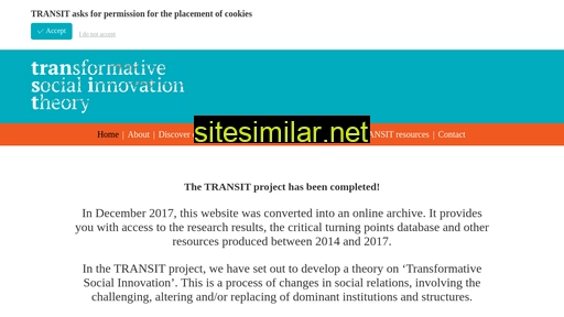 transitsocialinnovation.eu alternative sites