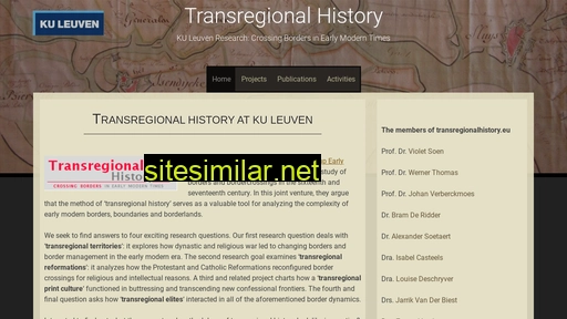 transregionalhistory.eu alternative sites