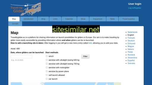travelbyglider.eu alternative sites