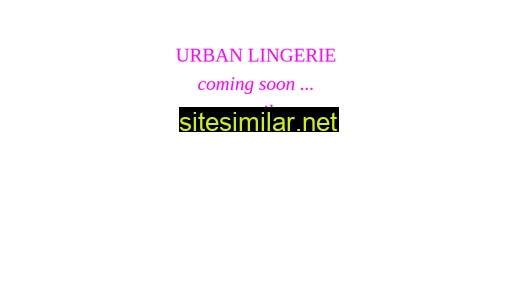 urban-lingerie.eu alternative sites