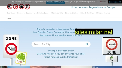 urbanaccessregulations.eu alternative sites