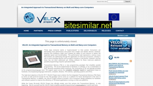 velox-project.eu alternative sites