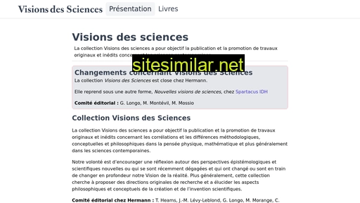 visions-des-sciences.eu alternative sites