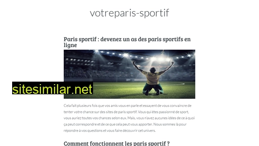 votreparis-sportif.eu alternative sites