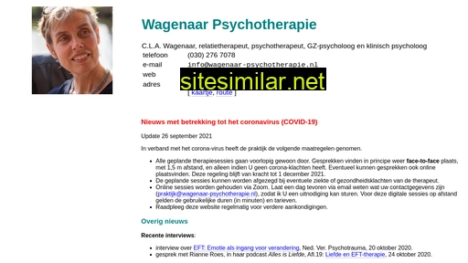 Wagenaar-psychotherapie similar sites