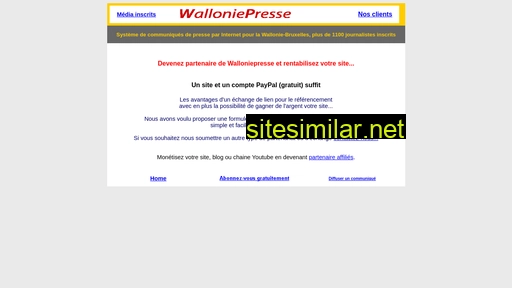 walloniepresse.eu alternative sites
