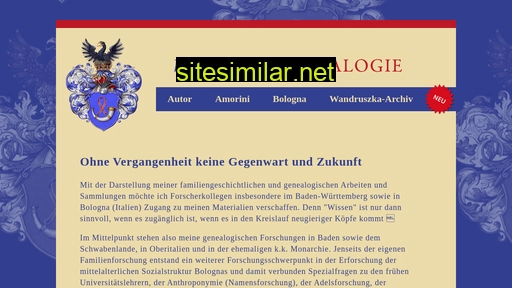 Wandruszka-genealogie similar sites