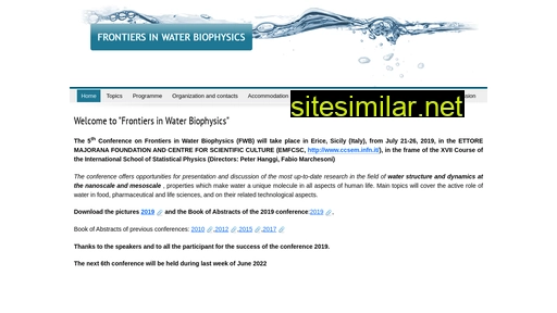 waterbiophysics.eu alternative sites