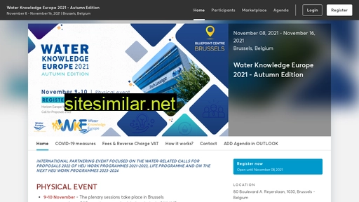 waterknowledgeeurope.eu alternative sites